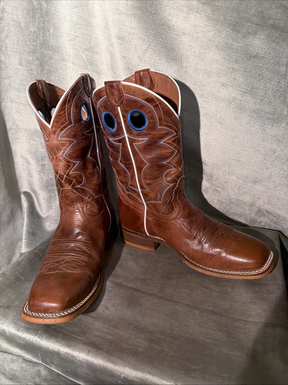 Nocona Boots Men's Brown Square Toe Ranch Hand Boots Style NB5536 Size 9EE